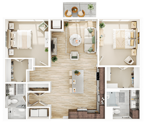 C3 Floor Plan at The Mera, St Louis Park